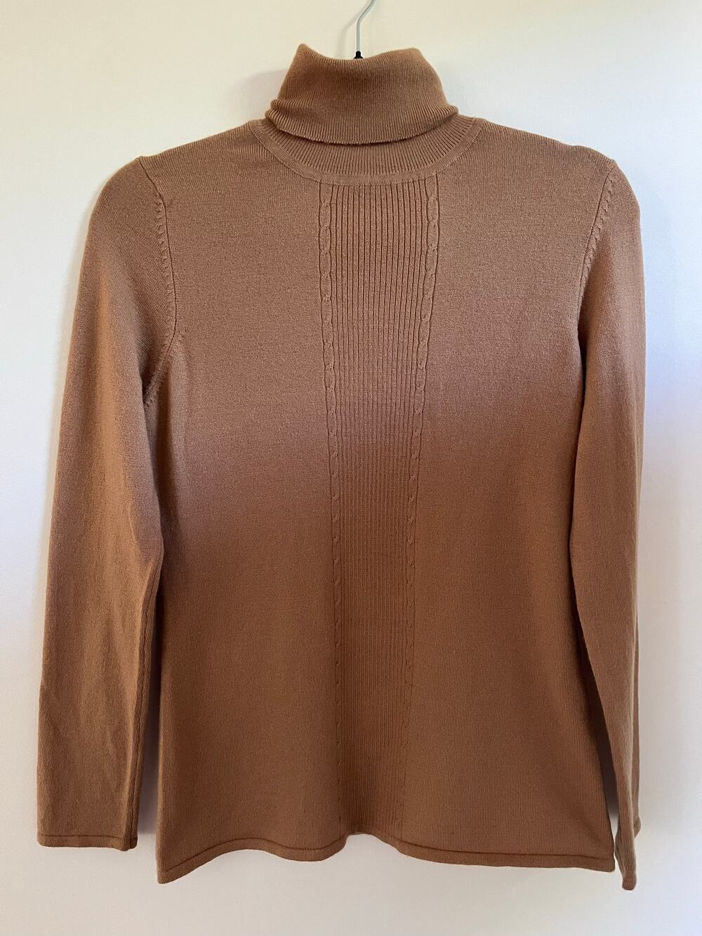 VTG 90s Y2K Rampage Women’s Camel Turtleneck Sweater Sz L